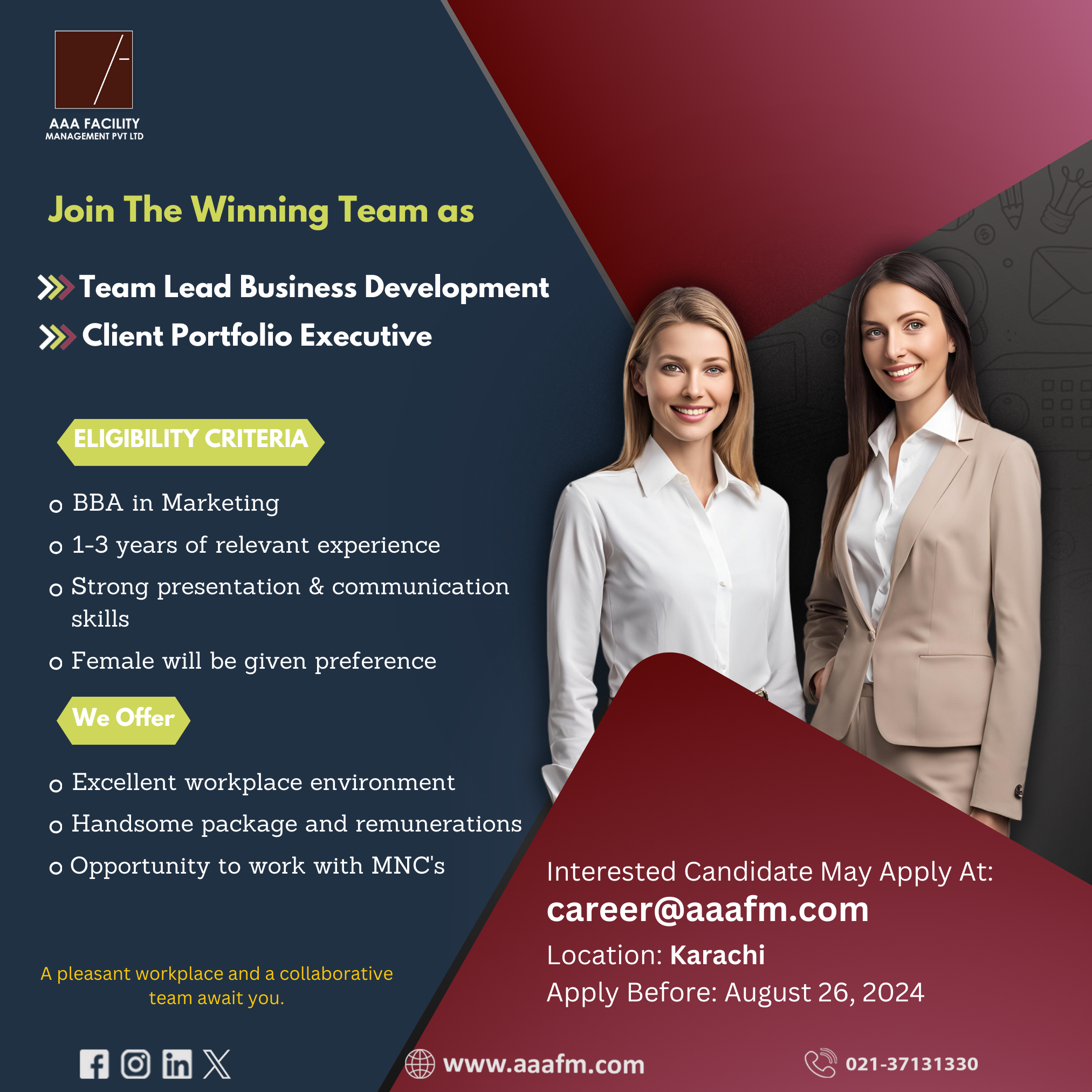 Careers - AAA Facility Management Pvt Ltd.